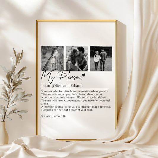 Personalized Photo Frame Gift | Custom Photo Print with Frame | Birthday, Anniversary Gift for Loved Ones